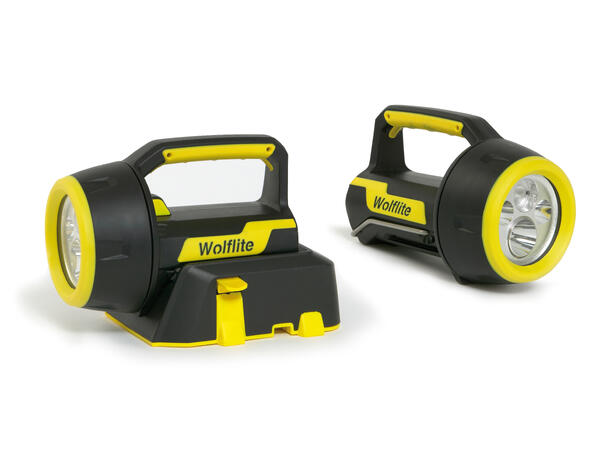 WOLF XT70 Ex sone 1 oppladbar LED-lykt kompl 230V, to spredn., 2 lysstyrker