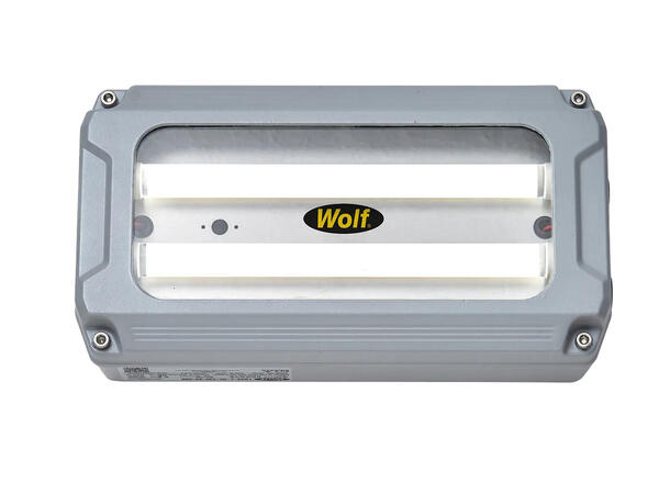 WOLF LMX Bulkhead Ex LED armatur 230V Installert, Ex sone1&2/21&22