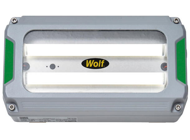 WOLF LMX Bulkhead Ex LED armatur 230V Installert, Ex sone1&2/21&22