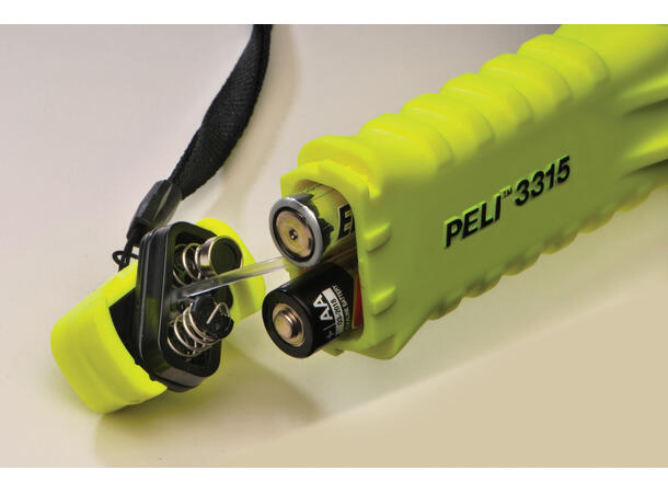 PELI 3315 Z0 LED-lykt 3AA Ex sone 0, gul