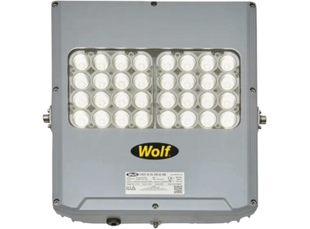 WOLF LFX Floodlight Ex LED flomlys 230V m/brakett, installert, Ex sone1&2/21&22