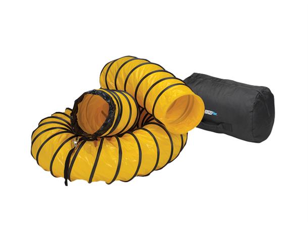 RAMFAN 20 cm fleksibel kanal 7,6 meter Sammenleggbar kanal m/bag