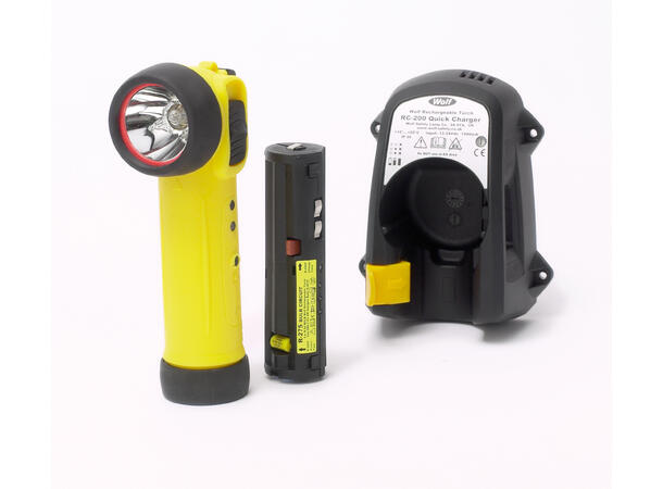 WOLF R50H oppladbar LED Ex-lykt Li-ion kompl. 230V
