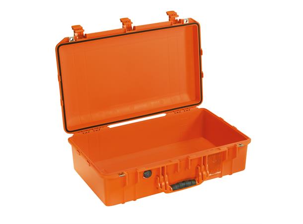 PELI Air Case 1555 oransje, uten skum Innv. mål: 584x324x191 mm