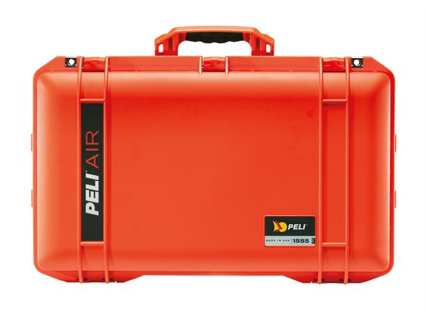 PELI Air Case 1555 oransje, uten skum Innv. mål: 584x324x191 mm