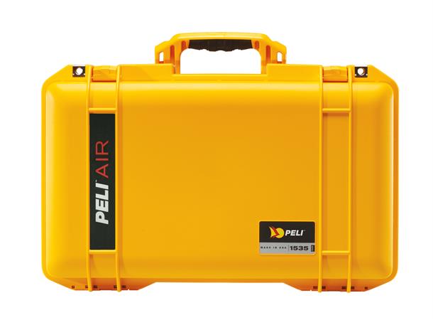 PELI Air Case 1535 gul, uten skum Innv. mål: 518x285x183 mm