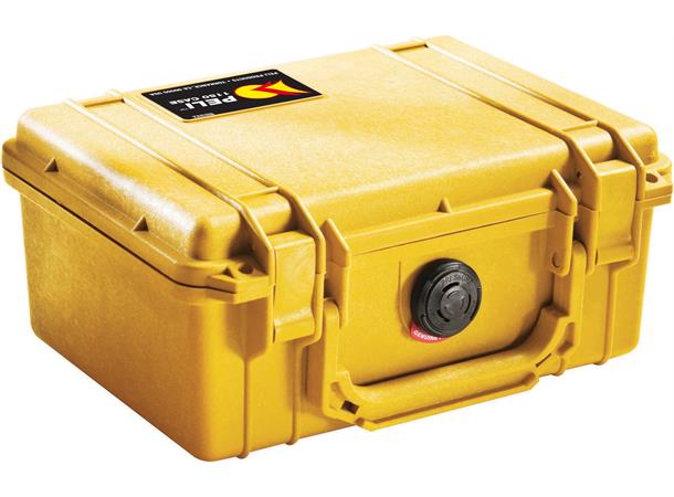 PELI CASE 1150 gul uten skum Innv. mål: 211x147x95 mm