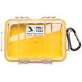 PELI 1020 MICRO CASE gul/klar innv. mål: 137x92x43 mm