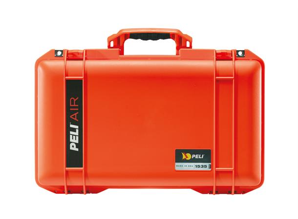 PELI Air Case 1535 oransje, uten skum Innv. mål: 518x285x183 mm