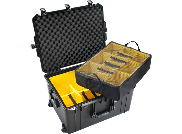 PELI Air Case 1637 m/skillevegger Innv. mål: 595x446x337 mm