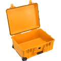 PELI CASE 1560 uten skum, oransje Innv. mål: 506x380x229 mm