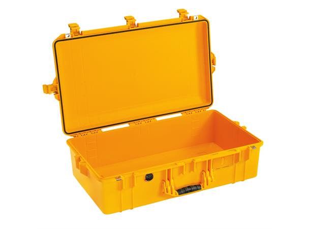 PELI Air Case 1605, gul, uten skum Innv. mål: 660x356x213 mm