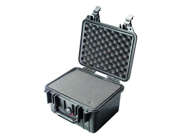 PELI CASE 1300 m/skum, sort Innv. mål: 233x178x155 mm