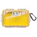 PELI 1040 MICRO CASE gul/klar Innv. mål: 165x98x44 mm