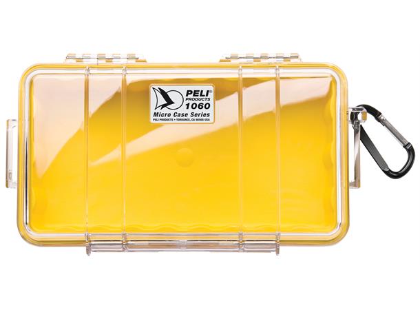 PELI 1060 MICRO CASE gul/klar Innv. mål: 209x108x57 mm