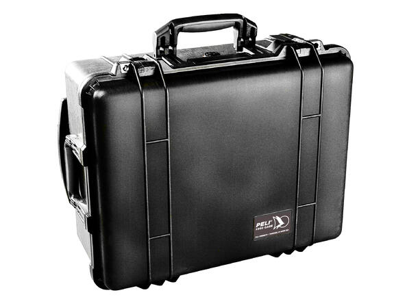 PELI CASE 1560 uten skum, sort Innv. mål: 506x380x229 mm