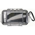 PELI 1015 MICRO CASE, sort/klar innv. mål: 131x67x35 mm