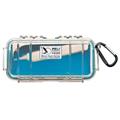 PELI 1030 MICRO CASE blå/klar Innv. mål: 165x70x52 mm
