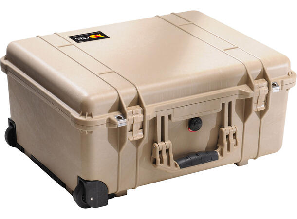 PELI CASE 1560 uten skum, Desert Tan Innv. mål: 506x380x229 mm