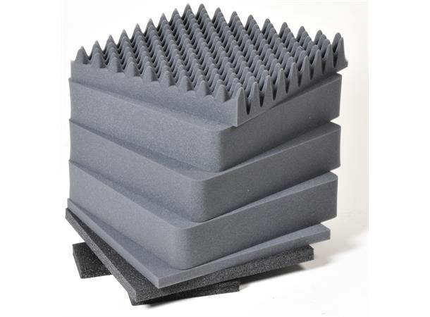 PELI CUBE CASE 0340, sort m/skum Innv. mål: 457x457x457 mm