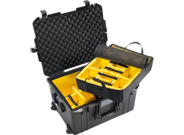 PELI Air Case 1607 med skillevegger Innv. mål: 535x402x295 mm