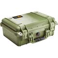 PELI CASE 1450 OD grønn uten skum Innv. mål: 374x260x154 mm