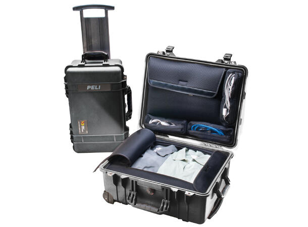 PELI CASE 1560LOC m/PC-innlegg Innv. mål: 506x380x229 mm